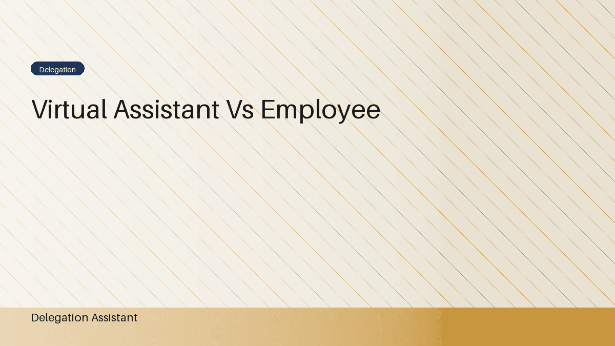 Virtual Assistant vs. Employee: Which Is Right for You?