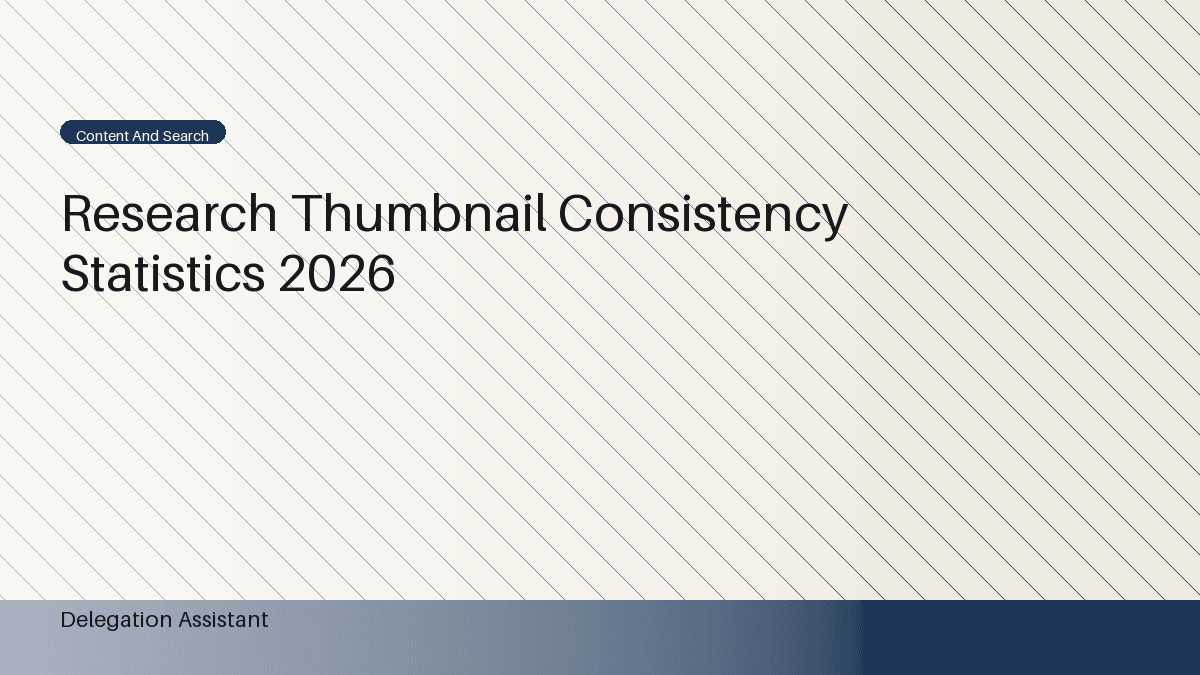 Deterministic editorial research dashboard illustrating research thumbnail consistency statistics