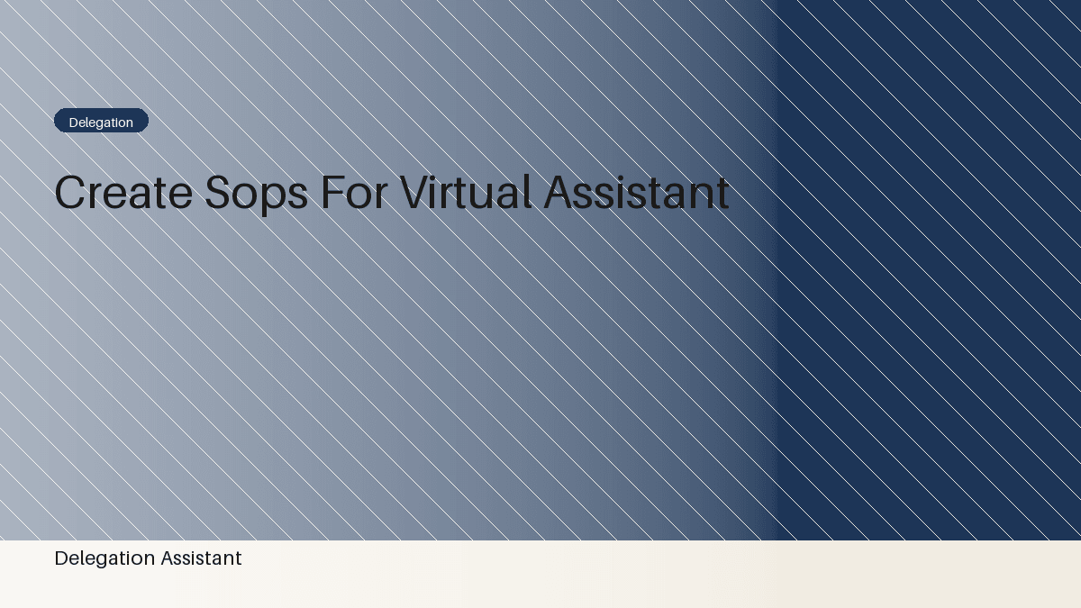 Cover image for article: How to Create SOPs for Your Virtual Assistant