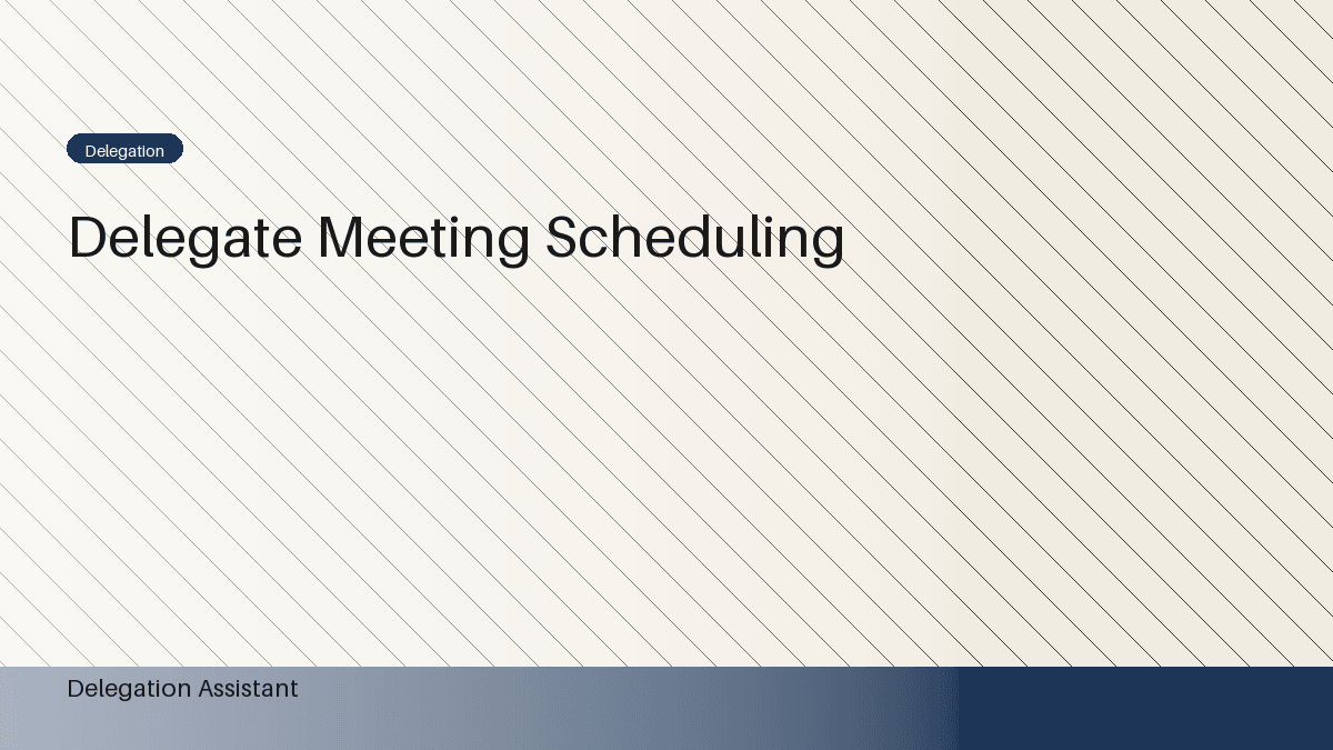 Cover image for article: How to Delegate Meeting Scheduling to a Virtual Assistant