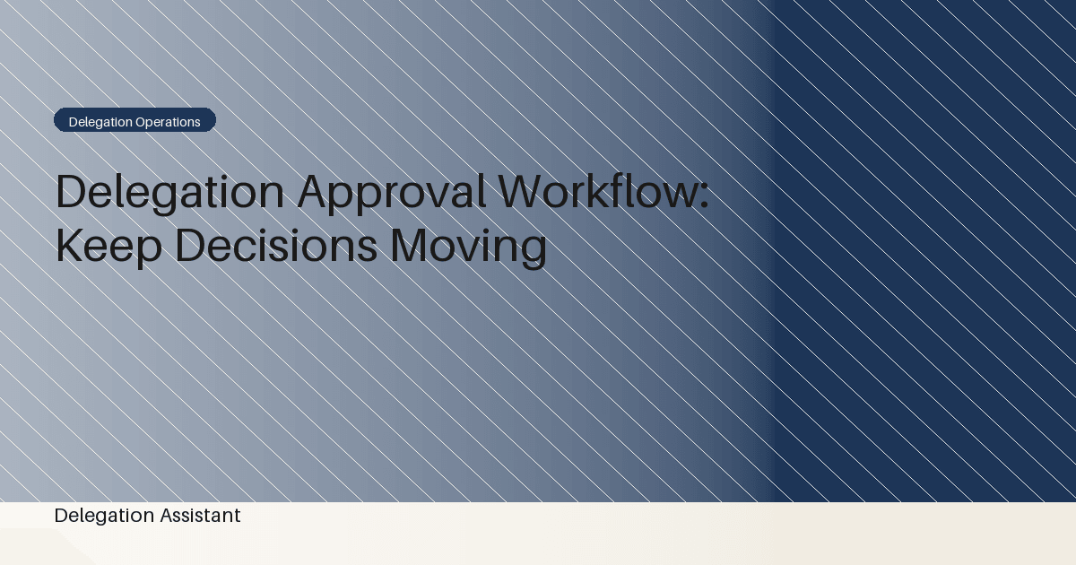 Cover image for article: Delegated Content Approval Question: Ask for One Decision at a Time