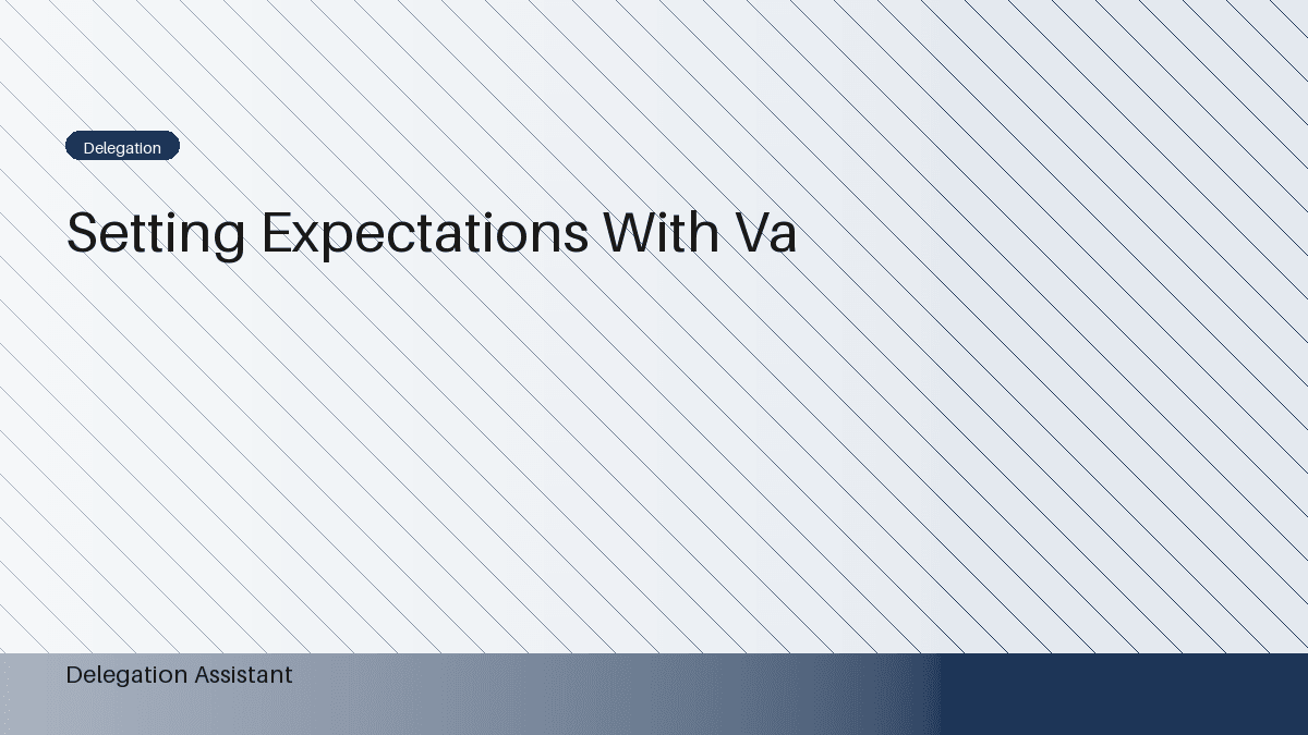 Cover image for article: Setting Clear Expectations with a Virtual Assistant