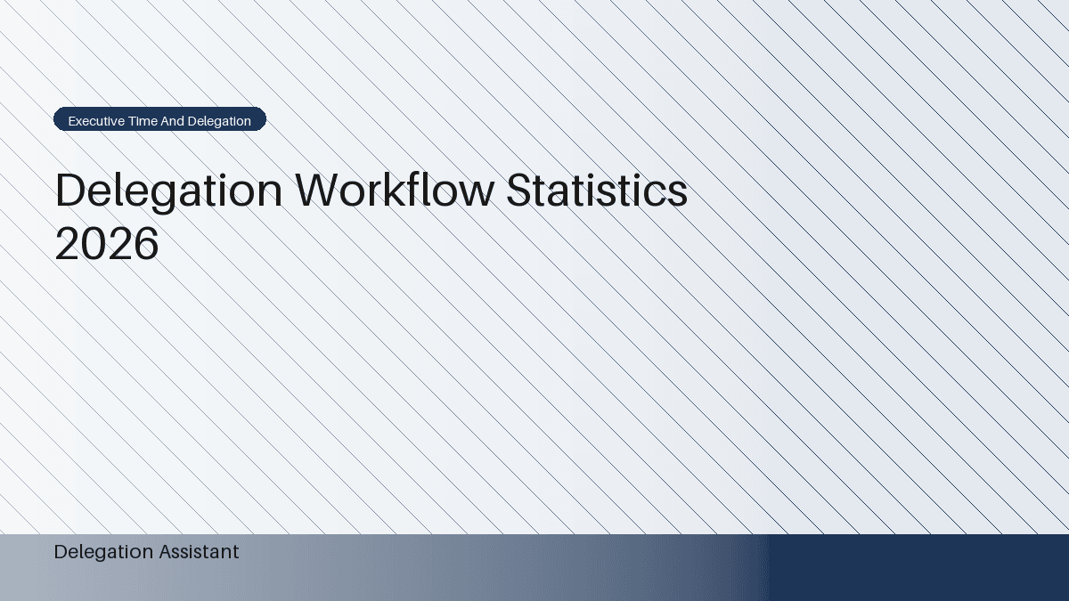 Delegation workflow statistics dashboard