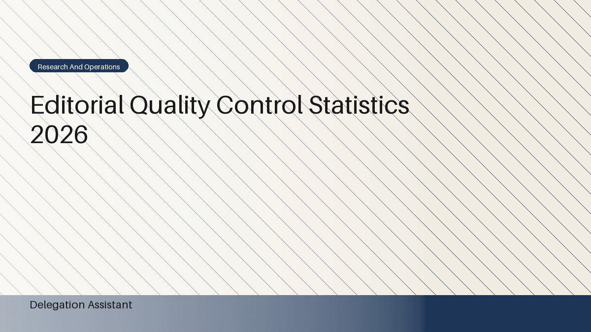 Editorial quality control statistics dashboard