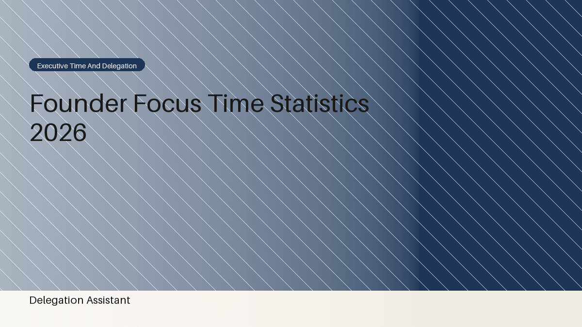 Founder focus time statistics dashboard