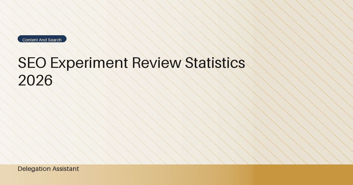 Deterministic editorial research dashboard illustrating SEO experiment review statistics