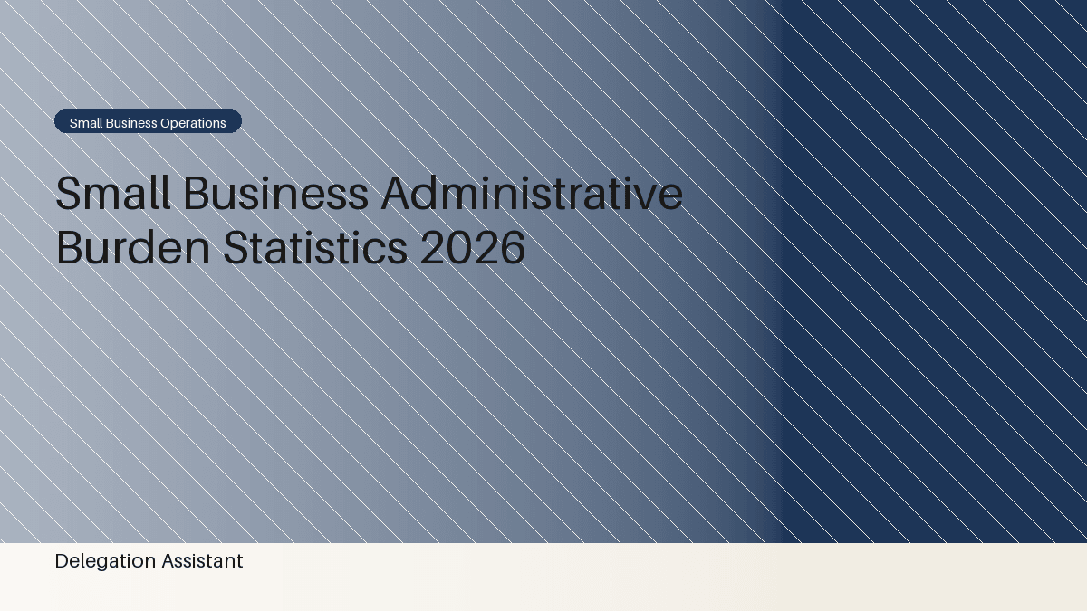 A person looking overwhelmed by a stack of paperwork and digital notifications, representing administrative burden in a small business setting.
