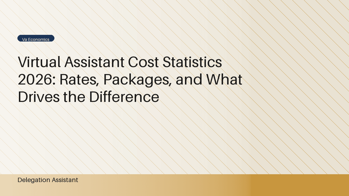 DelegationAssistant research visual about virtual assistant cost statistics