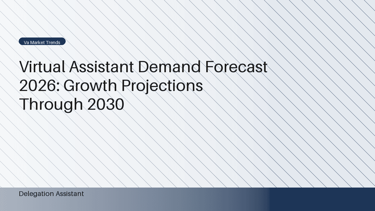Forward-looking market size chart for virtual assistant demand through 2030