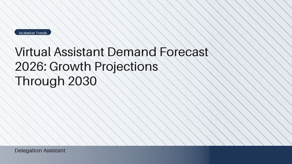 Forward-looking market size chart for virtual assistant demand through 2030
